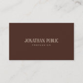 Professional Elegant Template Brown & Beige Luxury Visitekaartje (Voorkant)