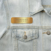 Professional Elegant Template Gold Glam Luxury Naamplaatje (In situ)