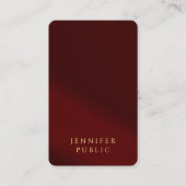 Professional Elegant Template Gold Text Luxurious Visitekaartje (Voorkant)