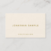 Professional Elegant Template Gold Text Luxurious Visitekaartje (Voorkant)