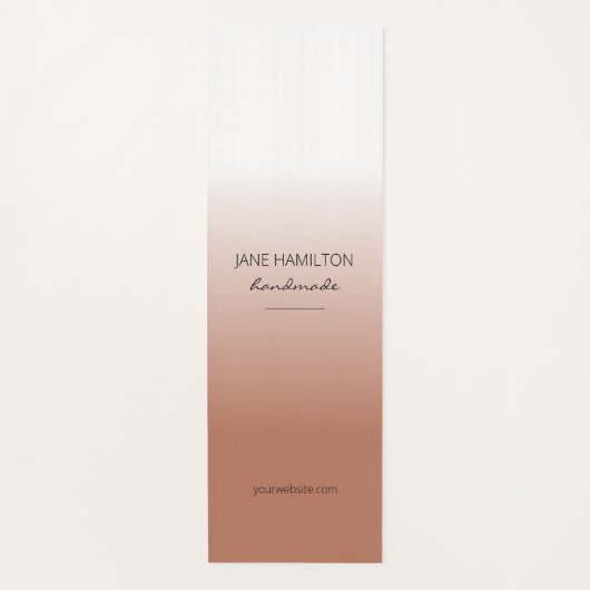 Professional Elegant Terracotta Exercise Mat (Voorkant)