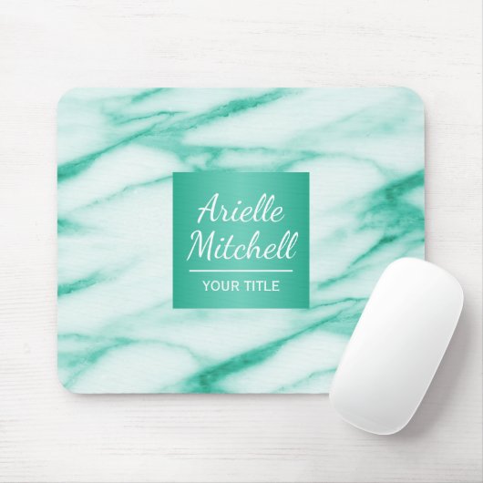 Professional Elegant Turquoise Alabaster Marble Muismat (Met muis)