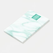 Professional Elegant Turquoise Alabaster Marble Post-it® Notes (Schuin)