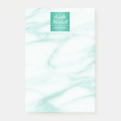 Professional Elegant Turquoise Alabaster Marble Post-it® Notes (Voorkant)