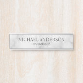 Professional Elegant White Marble Deurbordje (Voorkant)