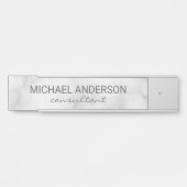 Professional Elegant White Marble Deurbordje (Voorkant)