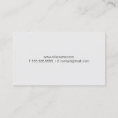 Professional Elegant White Marble Visitekaartje (Achterkant)