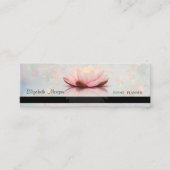 Professional Elegant White Opal, Stripe Lotus Mini Visitekaartje (Voorkant)