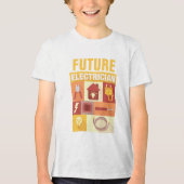 Professional-elektronica ontworpen Tri-Blend shirt (Voorkant)