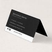 Professional Emerald Misty Green Logo Visitekaartje (Achterkant)