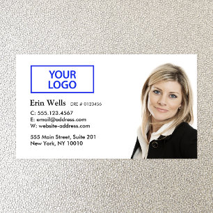 Professional Employee Social Media AddPhoto Logo Visitekaartje