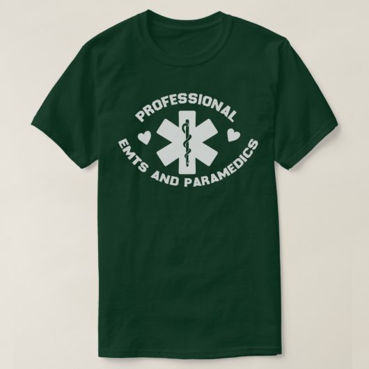 professional EMTs and paramedics gift 2 T-shirt (Design voorkant)