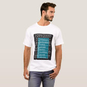Professional Engineer Definition Blueprint T-Shirt (Voorkant volledig)