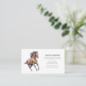  Professional Equestrian Personalized Equine Horse Visitekaartje (Staand voorkant)