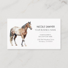 Professional Equestrian Personalized Equine Horse Visitekaartje