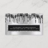 Professional Event Eyelash Roos Silver Black Drive Visitekaartje (Achterkant)