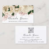Professional Event Planner Roos Gold Logo QR Code Visitekaartje (Voorkant / Achterkant)