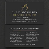 Professional Excavation Services Contractor Visitekaartje