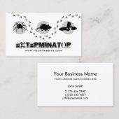 Professional Exterminator-test Visitekaartje (Voorkant / Achterkant)