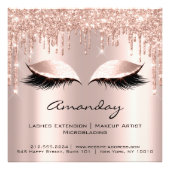 Professional Eyelash Extension Micorblading Roos Foto Afdruk (Voorkant)