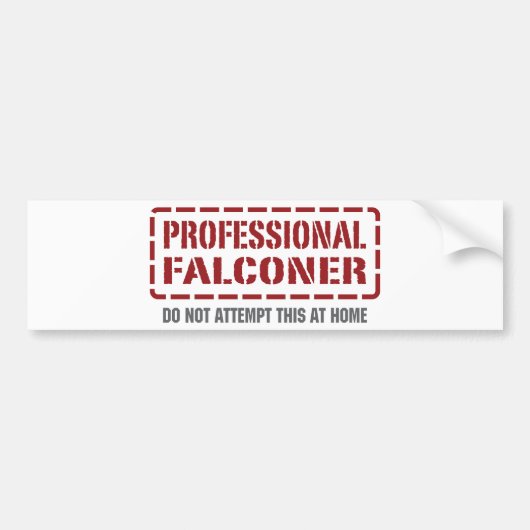 Professional Falconer Bumpersticker (Voorkant)