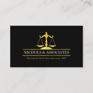 Professional Faux Gold Lawyer Visitekaartjes