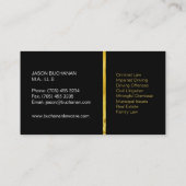 Professional Faux Gold Lawyer Visitekaartjes (Achterkant)