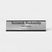 Professional Faux Metallic Custom Bureau Naambordje (Voorkant)