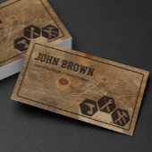 Professional Faux Wood Construction Carpentry Visitekaartje