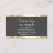 Professional Finance Investment Marble Gold Logo Visitekaartje (Achterkant)