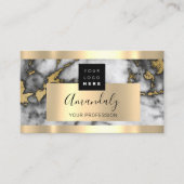 Professional Finance Investment Marble Gold Logo Visitekaartje (Voorkant)