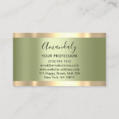 Professional Finance Investment Marble Gold Logo Visitekaartje (Achterkant)