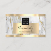 Professional Finance Investment Marble Gold Logo Visitekaartje (Voorkant)