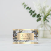 Professional Finance Investment Marble Gold VIP Visitekaartje (Staand voorkant)