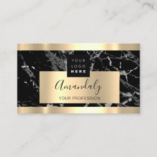 Professional Finance Investment Services Gold Logo Visitekaartje