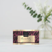 Professional Finance Investment Services Gold Logo Visitekaartje (Staand voorkant)