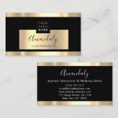 Professional Finance Services Gold VIP Black Visitekaartje (Voorkant / Achterkant)