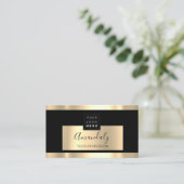 Professional Finance Services Gold VIP Black Visitekaartje (Staand voorkant)
