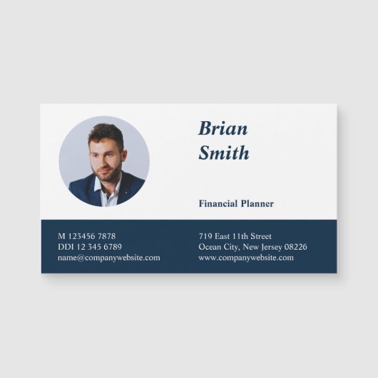 Professional Financial Planner BusinessCard Magnet (Voorkant)