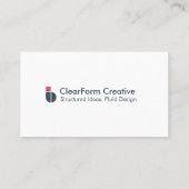 Professional First Impression Modern Corporate  Visitekaartje (Achterkant)