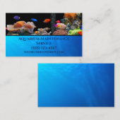 Professional Fish Aquarium Maintenance Service Visitekaartje (Voorkant / Achterkant)