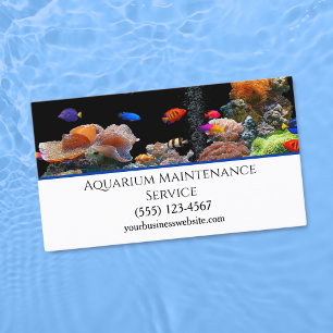 Professional Fish Aquarium Maintenance Service Visitekaartje