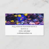 Professional Fish Aquarium Maintenance Service Visitekaartje (Voorkant)