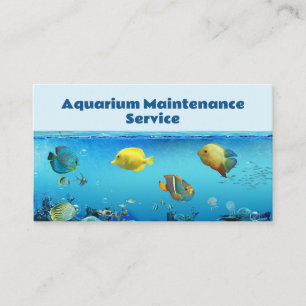 Professional Fish Aquarium Maintenance Service Visitekaartje
