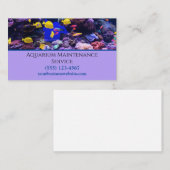 Professional Fish Aquarium Maintenance Service Visitekaartje (Voorkant / Achterkant)