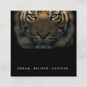 Professional Fitness Trainer Studio Elegant Luxury Vierkante Visitekaartje