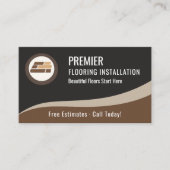 Professional Flooring Installation Company Visitekaartje (Voorkant)
