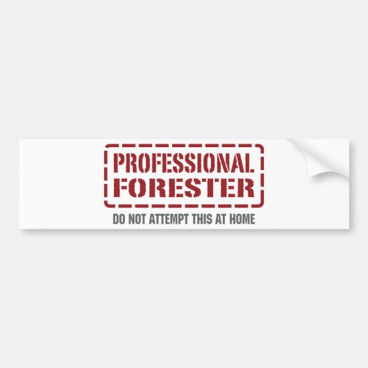 Professional Forester Bumpersticker (Voorkant)