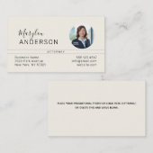 Professional (FOTO INSERT) UNISEX - Visitekaartje (Voorkant / Achterkant)