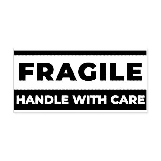 Professional Fragile Marker | Handle with care Rubberstempel (Afrduk)